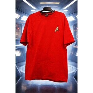 Star Trek CBS Promo Tee XL | Red TOS Uniform Shirt 2013 Licensed Cosplay Fan